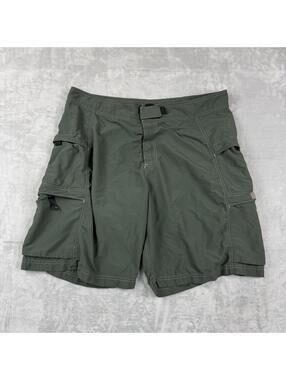 VTG Nike ACG Cargo Shorts Olive Green Utility Hiking Tactical 38 Gorpcore Y2K